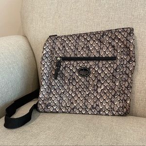 Coach Nylon Crossbody Bag in Snake Skin Print